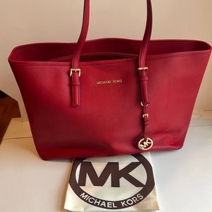 Michael Kors Saffiana Leather Tote Bag